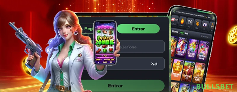 Interface do App bullsbet